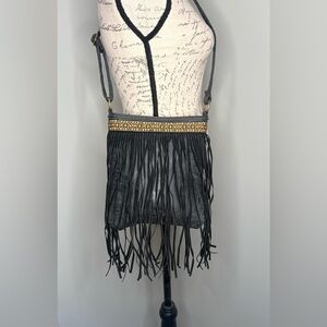 Bohemian Fringe Vegan Leather Crossbody